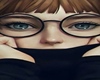 girl with glasses ANIME