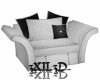 3X White Fab chair