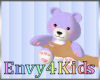 Kids Cute Purple Bear
