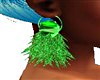 Lt Green Feather Earring