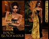 ROYAL GOLD & BLACK GOWN