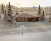 frozen lake cabin