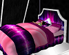 purple n pink family bed