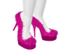Pink Fuzzy High Heels