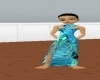 aqua shimmer dress