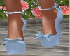 blue easter bow shoes