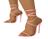 wrap pink heels