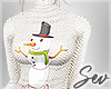 *S Snowman Sweater
