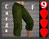 J9~Baggy Shorts Green F