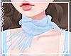 琴. Winter scarf blue