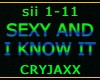 SEXY AND I KNOW IT