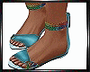 (E) Blue Beauty Sandals