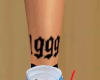 1999' left ankle tattoo