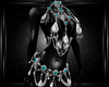 teal jeweled Chains F