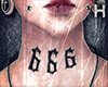 666 Neck Tattoo