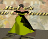 VIOLA GRN/BLK GALA GOWN