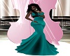Teal Fall Gown Prego