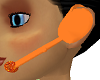 dj headset mic orange
