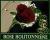 Boutonniere Rose Burgund