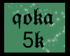 Qoka’s 5k Sticker