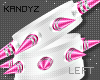 !K Spike Hot Pink Left W