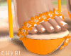 C~Orange Polly Heels 