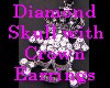 Diamond Skull Earrings