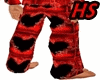 (M)Red/Black Suit Pants