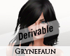Derivable long hair