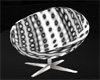 silver grey cuddle chair