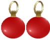 V2 Red Bauble Earrings