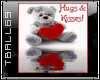 Hugs&Kisses Bear Sticker