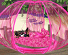 pink rose swing bed