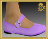 Lavender Doll Shoes