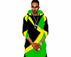 Jamaican Hoody Green&yel