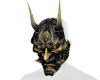 A| Gold Black Oni Mask