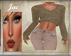 *J *CABLE KNIT SW F BEIG