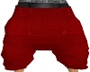 Red Baggy Long Shorts