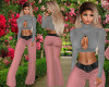 Bella Outfit Pink&Gray