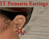 ST POINSETTA EARRINGS