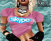 *K Skype Sexy Tee (pnk)