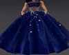 vestido daminha azul