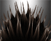 𝔁. Short spikes brown
