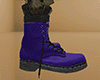 Purple Combat Boots / Work Boots (M)