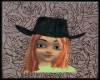 Teal Cowgirl Hat/hair