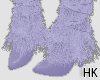 HK❄Fur Boots Purple