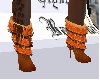 Orange fringes boots