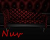 Red Velvet Chaise Lounge