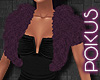 Plum Crazy Fur Shrug