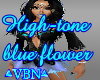 High-tone blue flower